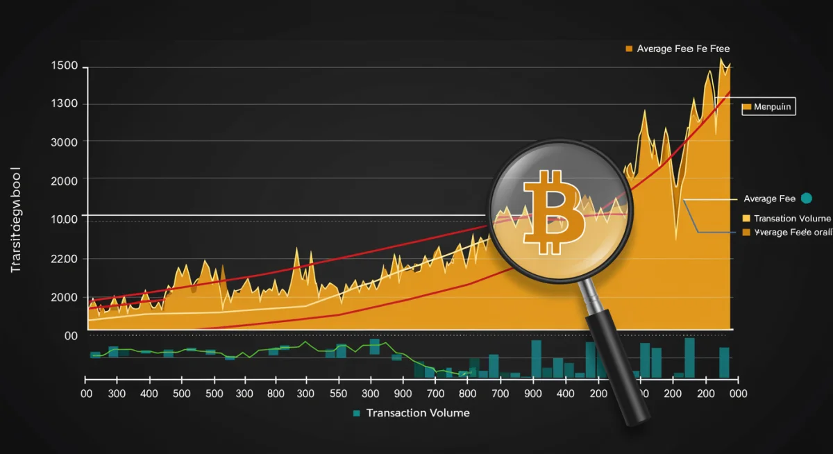 Graph illustrating Bitcoin mempool dynamics and fluctuating transaction fees