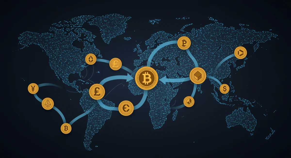 Blockchain network global cryptocurrency adoption