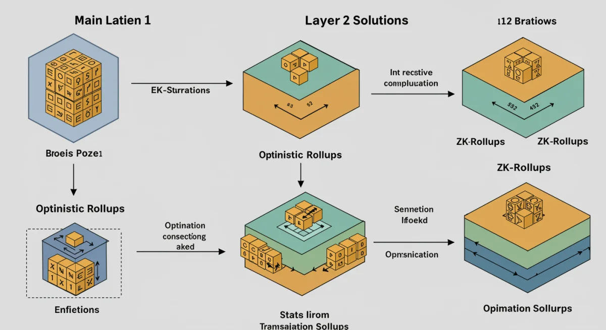 Diagram illustrating how Layer 2 solutions enhance blockchain scalability