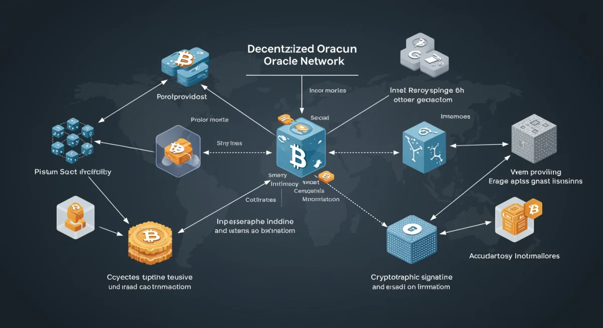 Decentralized oracle network architecture ensuring data authenticity