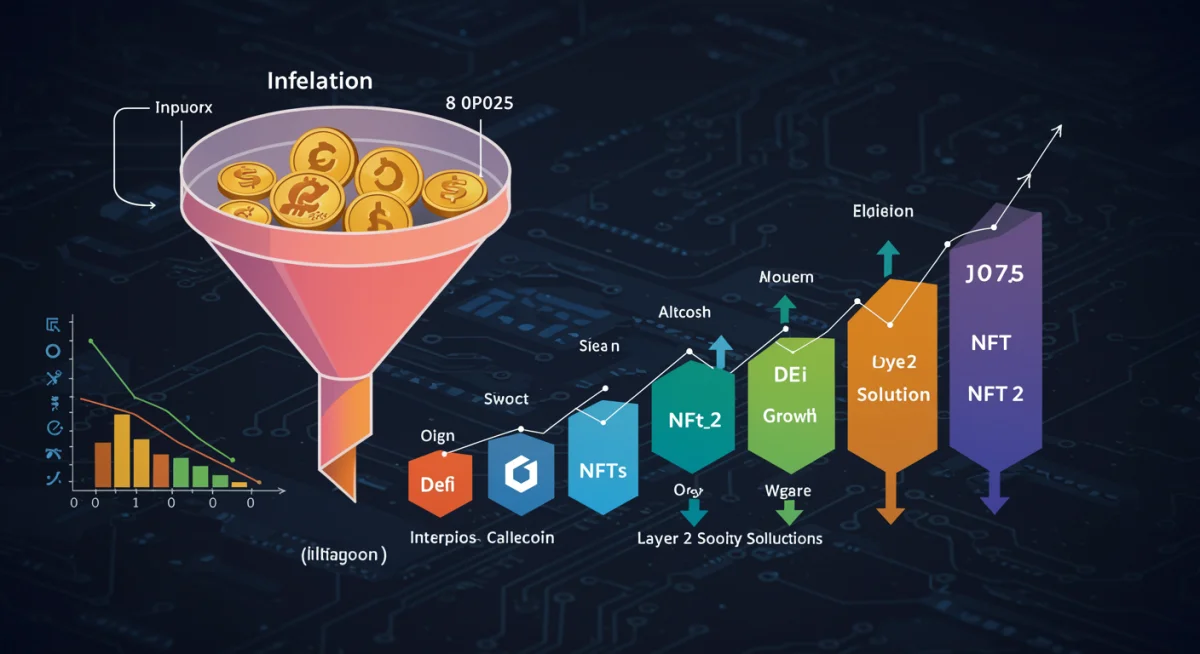 Infographic illustrating how macroeconomic inputs translate into varying price pressures on different altcoin categories.