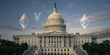 US Capitol with crypto symbols, representing new crypto legislation