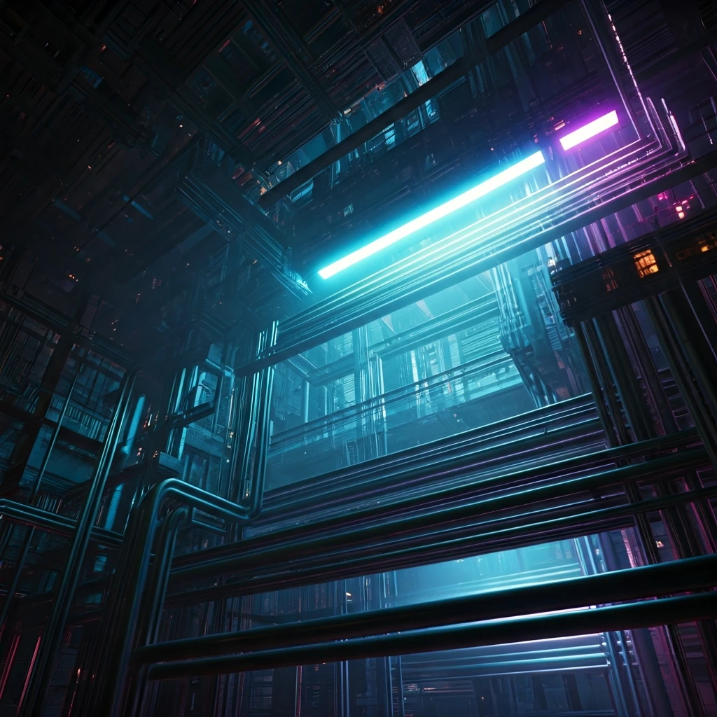 An intricate, evolving digital network structure with glowing data streams, symbolizing continuous blockchain upgrades and development.